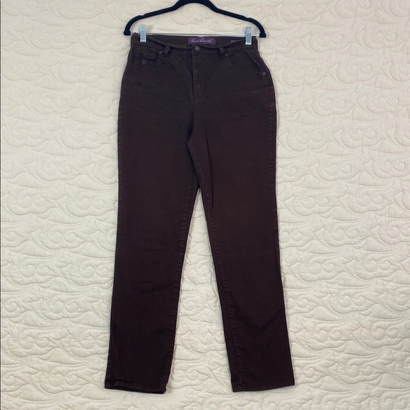 Gloria Vanderbilt Brown Amanda Jeans Size 6 High Rise - Picture 1 of 14